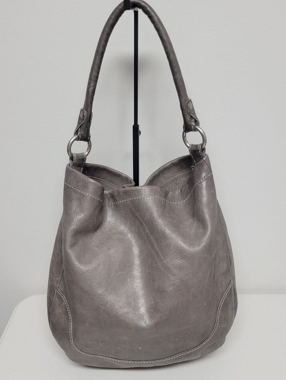 Frye Melissa Leather Hobo Bag.